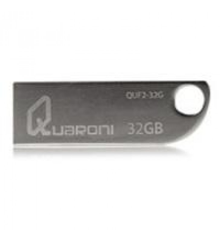 MEMORIA QUARONI 32GB USB 2.0 CUERPO METALICO COMPATIBLE CON WINDOWS/MAC/LINUX
