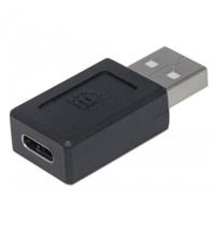 ADAPTADOR MANHATTAN USB-C A USB TIPO A 2.0 HEMBRA-MACHO