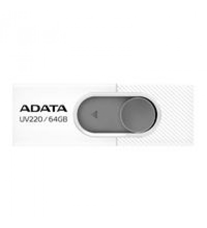MEMORIA ADATA 16GB USB 2.0 UV220 RETRACTIL BLANCO-GRIS