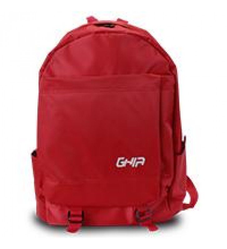 MOCHILA BACKPACK GHIA 15.6 COLOR ROJO 3 COMPARTIMIENTOS