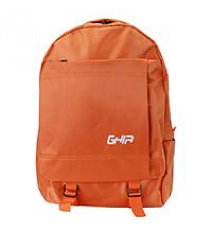 MOCHILA BACKPACK GHIA 15.6 COLOR NARANJA 3 COMPARTIMIENTOS