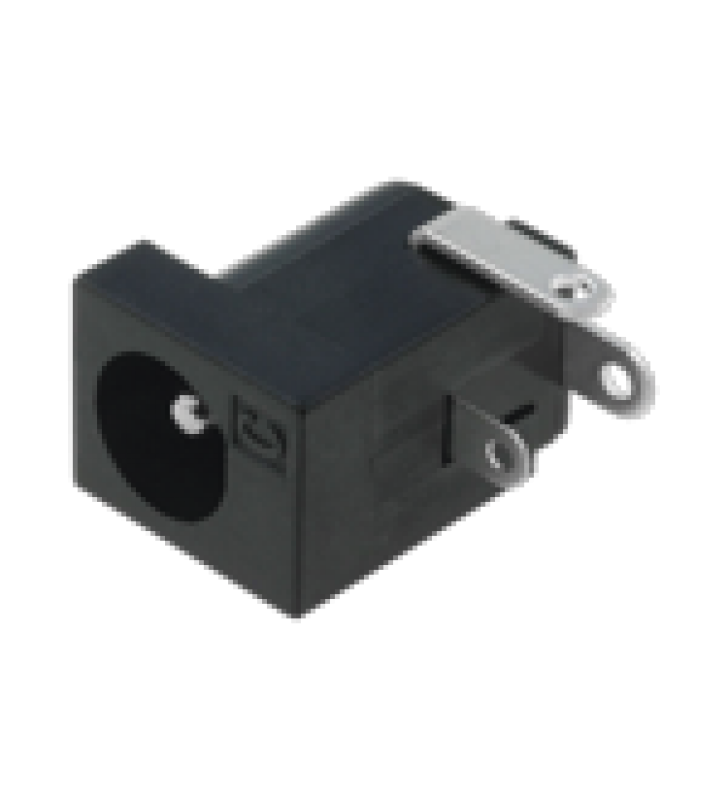 CONECTOR DC JACK MACHO DE 2.1 MM PARA MONTAJE DE PANEL.