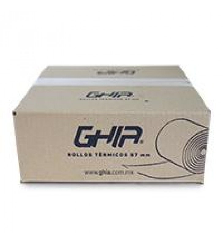 CAJA ROLLO PAPEL TERMICO GHIA 57X60 MM /50 PIEZAS /PARA IMPRESORAS DE 58MM
