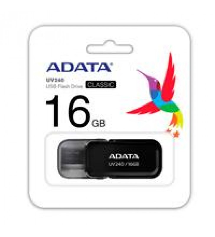 MEMORIA ADATA 16GB USB 2.0 UV240 NEGRO
