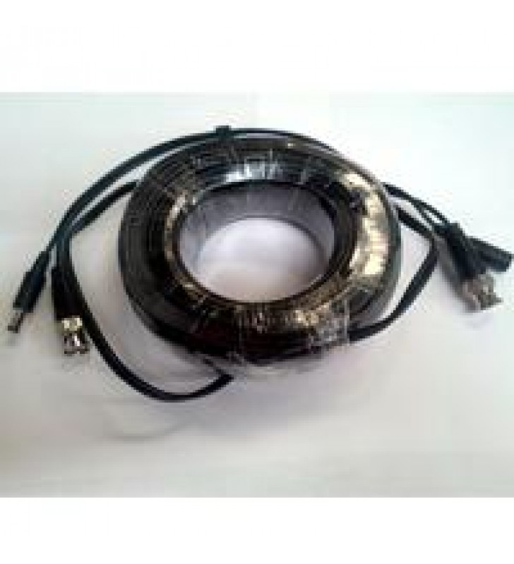 CABLE DE VIDEO Y ENERGIA SAXXON DE 20 MTS / COAXIAL SIAMES /BNC MACHO/ 1 CONECTOR MACHO Y 1 CONECTOR