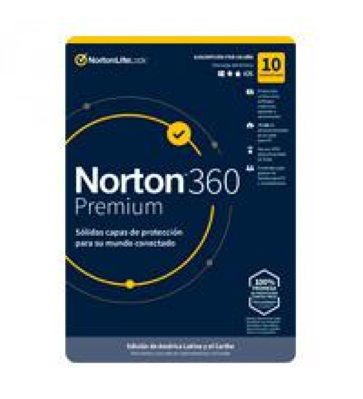 NORTON 360 PREMIUM / TOTAL SECURITY/ 10 DISPOSITIVOS/ 1 ANO (CAJA) NORTON 360 PREMIUM / TOTAL SECURITY/ 10 DISPOSITIVOS/ 1 ANO (CAJA)
