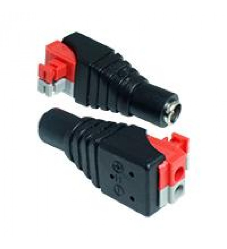 BOLSA DE 10 CONECTORES DC HEMBRA MARCA GHIA PARA CAMARAS DE CCTV