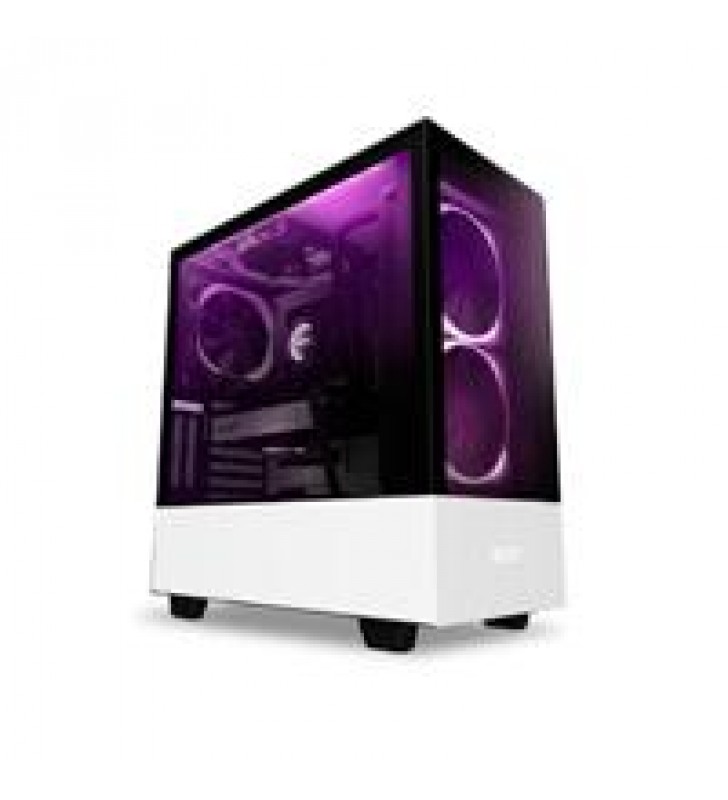 GABINETE NZXT H510 ELITE COMPACT/BLANCO-MATE/MEDIA TORRE/ITX/ATX/CRISTAL TEMPLADO/RGB/GAMER