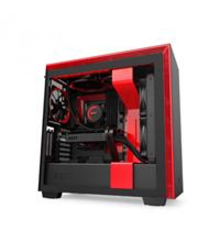 GABINETE NZXT H710I/NEGRO-ROJO/MEDIA TORRE/ITX MICRO/ATX/EATX/CRISTAL TEMPLADO/RGB/GAMER