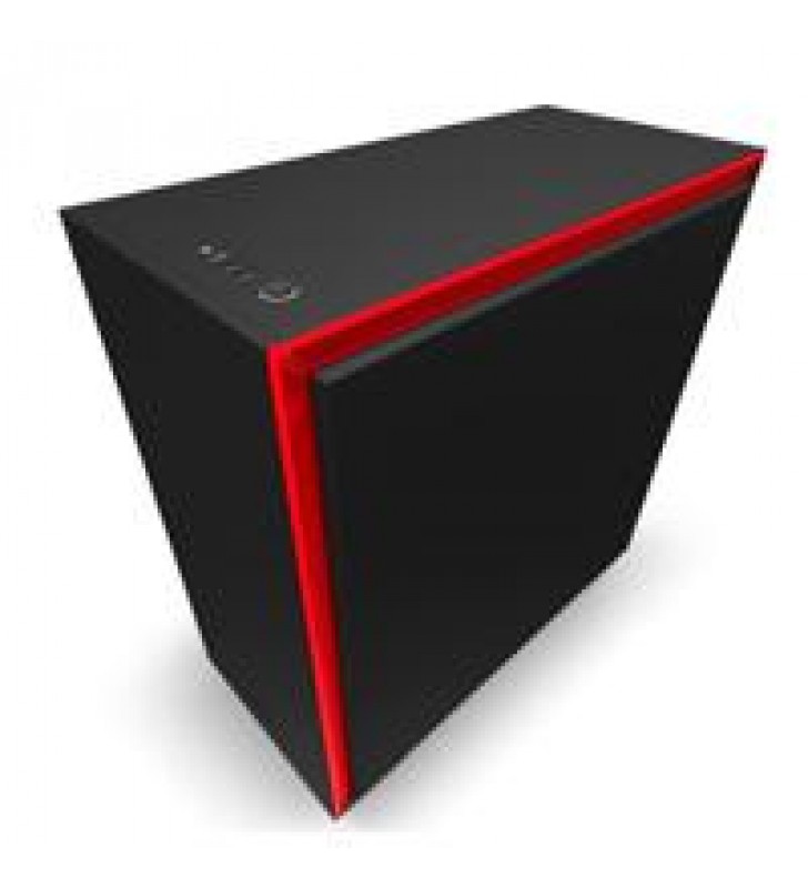GABINETE NZXT H710 NEGRO-ROJO MEDIA TORRE MINI ITX MICRO ATX ATX EATX CRISTAL TEMPLADO GAMER