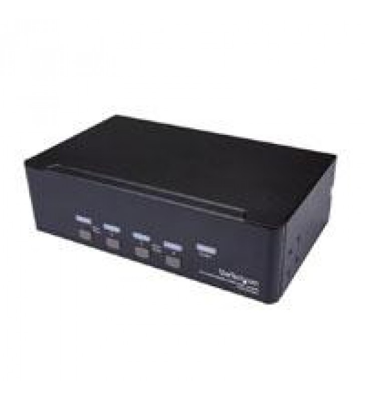 SWITCH CONMUTADOR KVM DE 4 PUERTOS DOBLES DISPLAYPORT DE 4K 60HZ - KVM DE 4 PUERTOS DUALES DP - STAR