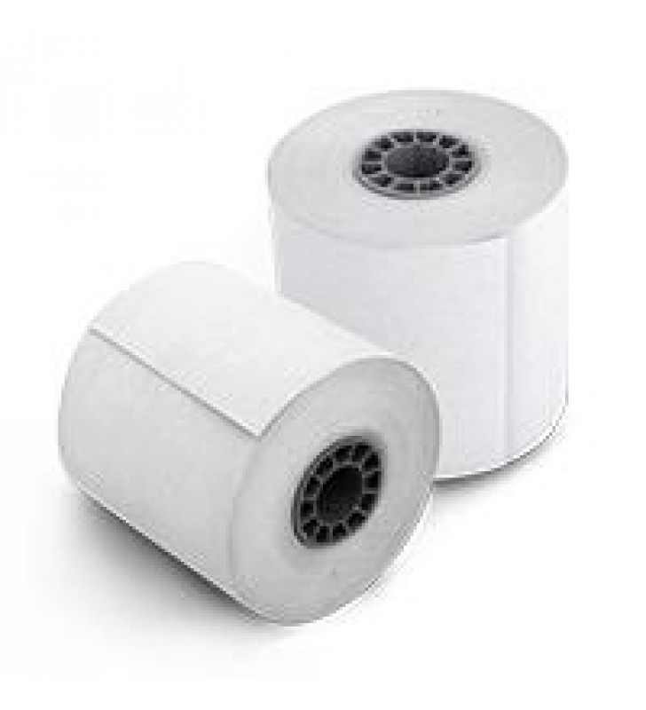 PAQUETE ROLLO PAPEL TERMICO GHIA 80X70 MM /10 PIEZAS /PARA IMPRESORAS DE 80MM // REACCION NEGRO