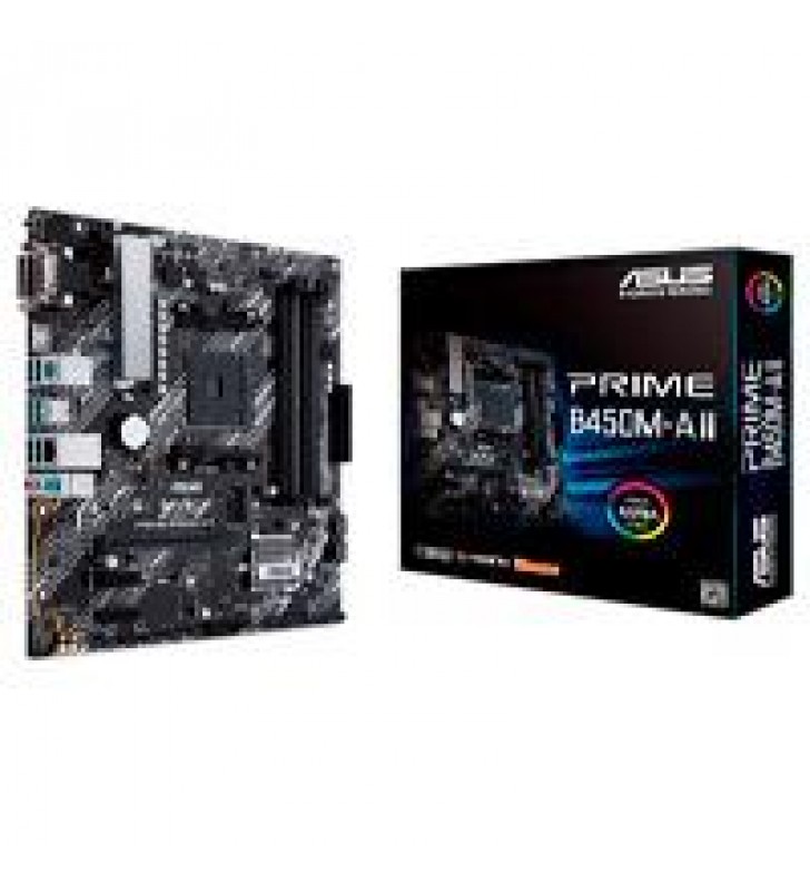 MB ASUS B450 AMD S-AM4 3A GEN/4X DDR4 2666/HDMI/DVI/D-SUB/M.2/6X USB 3.2/MICRO ATX/GAMA MEDIA/RGB