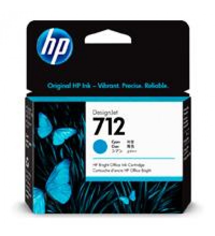 CARTUCHO DE TINTA HP DESIGNJET 712 CYAN 29 ML (3ED67A)
