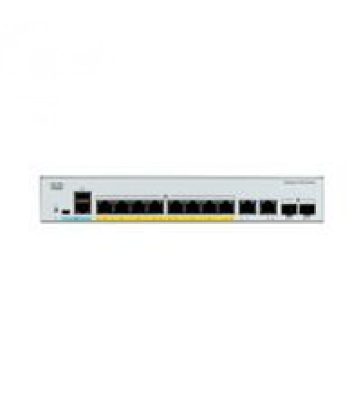 SWITCH CISCO CATALYST 1000 8 PUERTOS 10/100/1000 GIGABIT POE+ PORTS AND 67W POE BUDGET 2X1G SFP AND