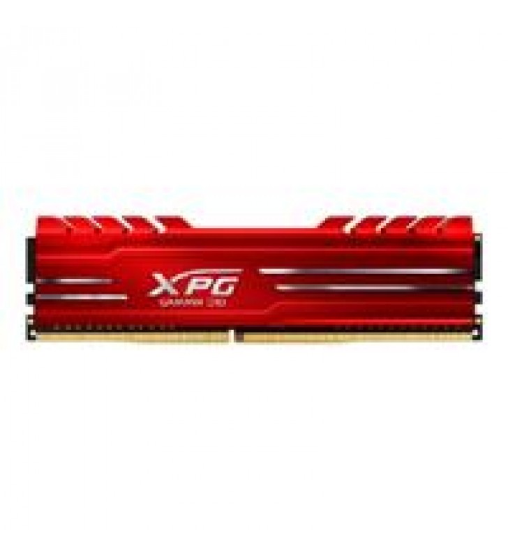 MEMORIA ADATA UDIMM DDR4 8GB PC4-25600 3200MHZ CL16 1.2V XPG GAMMIX D10 ROJO CON DISIPADOR PC/GAMER/