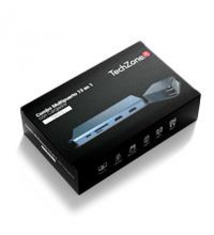 DOCKING TECHZONE TZ21DS2C ADAPTADOR MULTIPUERTO USB 3.0 HDMI VGA SD