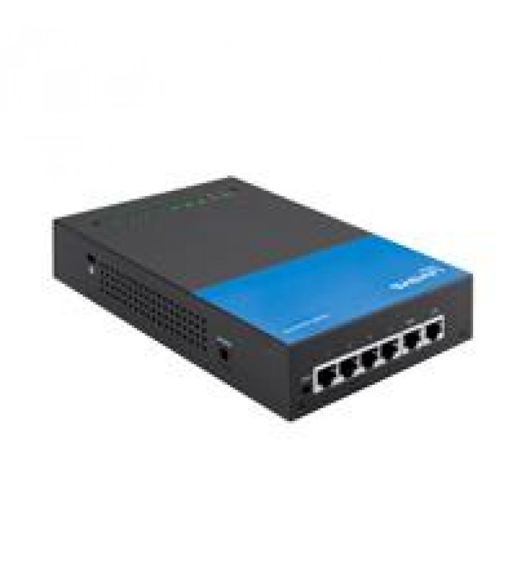 ROUTER VPN LINKSYS LRT214 1 PUERTO WAN 1 PUERTO DMZ 4 PUERTOS LAN GIGABIT FIREWALL QOS