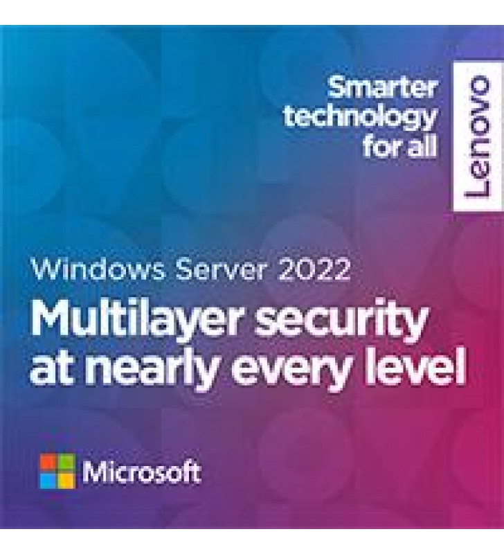 LENOVO CAL PARA 1 USUARIO LOCAL MICROSOFT WINDOWS SERVER STD 2022 ROK FISICO