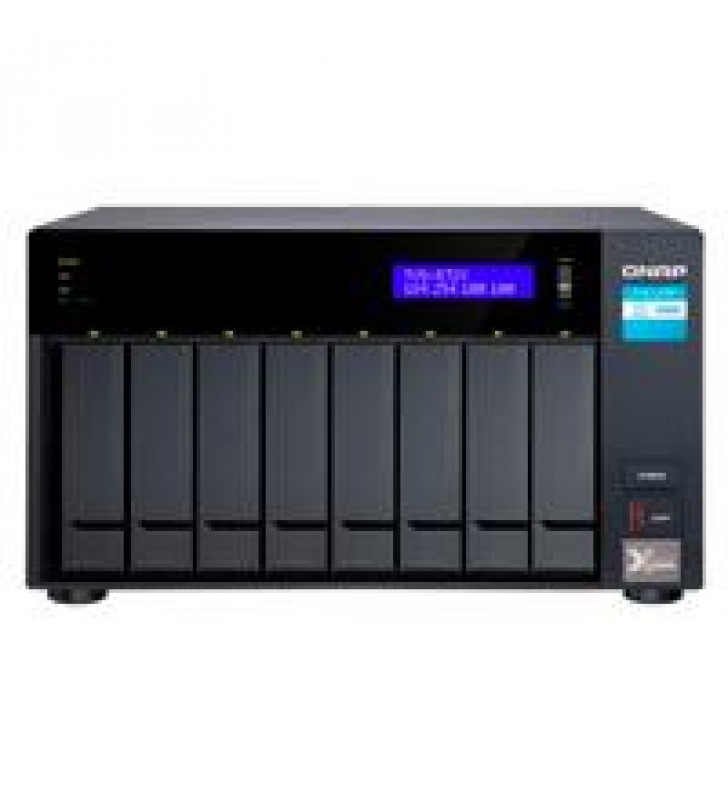 NAS QNAP TVS-872X-I5-8G/8 BAHIAS INTEL CORE I5 SEIS NUCLEOS 8 GB RAM DDR4 SODIMM HASTA 64 GB/ 2 PTO