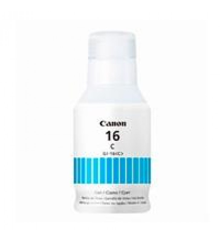 BOTELLA DE TINTA CANON GI-16 CYAN COMPATIBLE GX6010 Y GX7010