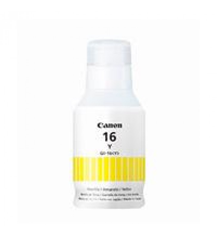 BOTELLA DE TINTA CANON GI-16 YELLOW COMPATIBLE GX6010 Y GX7010
