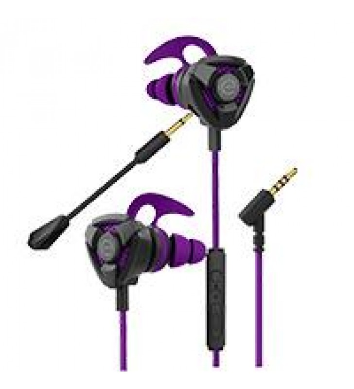 AUDIFONO PARA JUEGO CON MICROFONO DESMONTABLE GAMER EASY LINE BY PERFECT CHOICE MORADO/NEGRO