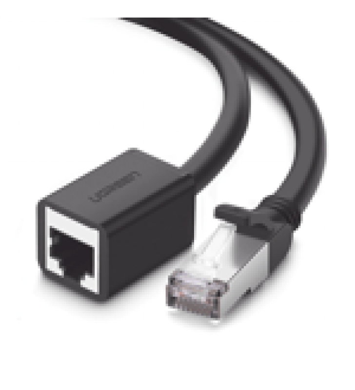 CABLE DE EXTENSION CAT6 RJ45 F/UTP / MACHO A HEMBRA / 3M / METODO DE CONEXION 568B / VELOCIDAD DE TRANSMISION 1000MBPS / ANCHO DE BANDA DEL CANAL 250MHZ /CAJA DE COBRE / NEGRO