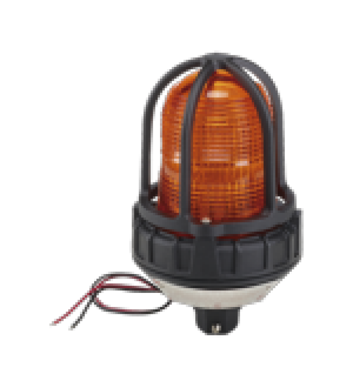 LUZ ESTROBOSCOPICA PARA UBICACIONES PELIGROSAS,  MONTAJE TIPO TUBO, 12-24VCC, AMBAR