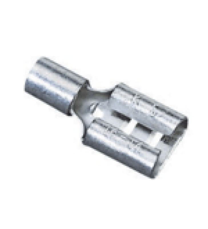 TERMINAL DE PALETA HEMBRA DE 0.250 SIN AISLAR PARA CABLE AWG 14-16.