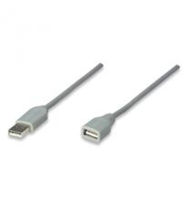 CABLE USB 1.1 EXTENSION MANHATTAN 3.0 MTS TIPO A MACHO - A HEMBRA GRIS CABLE USB 1.1 EXTENSION MANHATTAN 3.0 MTS TIPO A MACHO - A HEMBRA GRIS