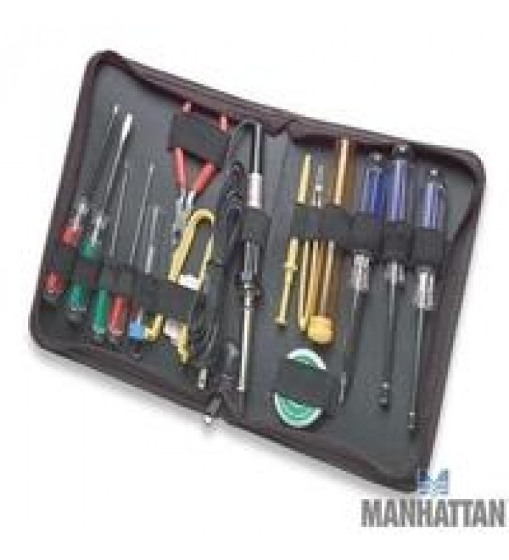 KIT HERRAMIENTAS MANHATTAN P/MANTENIMIENTO COMPUTO 17 PZAS