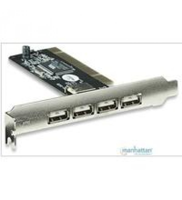 TARJETA USB MANHATTAN PCI VERSION 2.0 4 PUERTOS