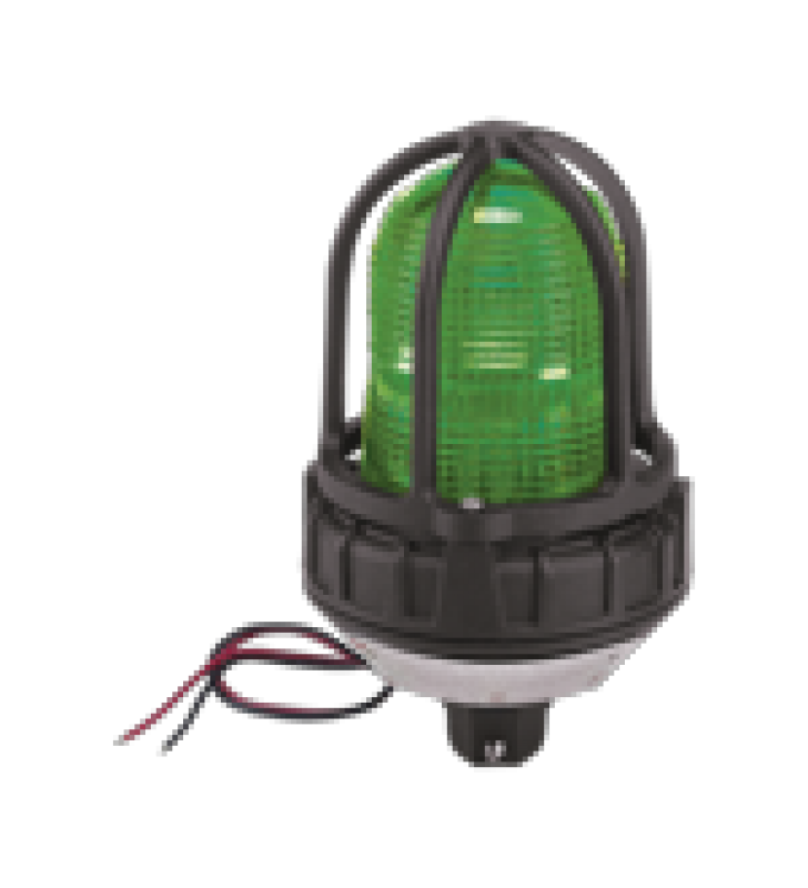 LUZ DE ADVERTENCIA LED PARA UBICACIONES PELIGROSAS, MONTAJE TIPO TUBO, 24VCC, VERDE