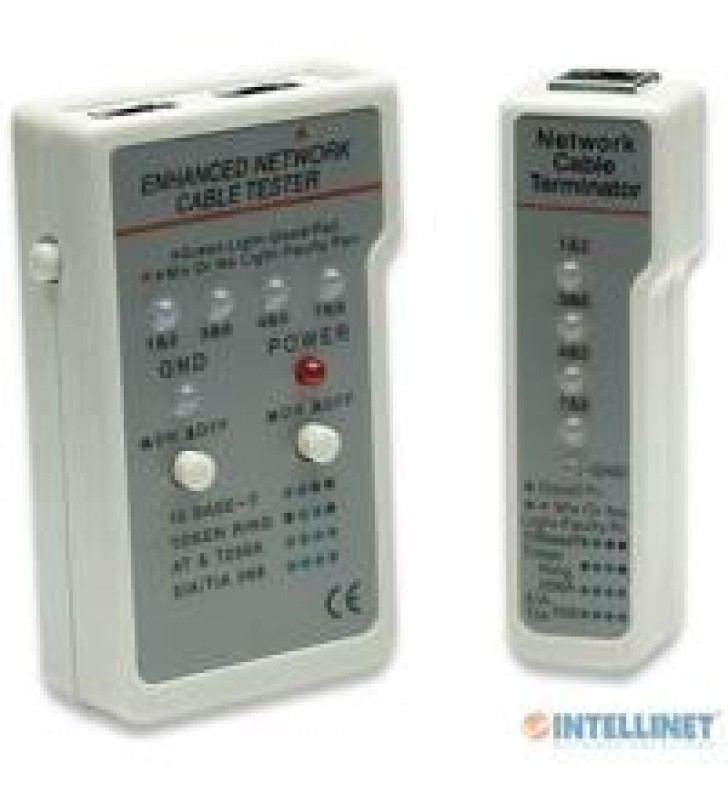 PROBADOR DE CABLE INTELLINET PARA RJ11 / RJ45 UTP STP FTP