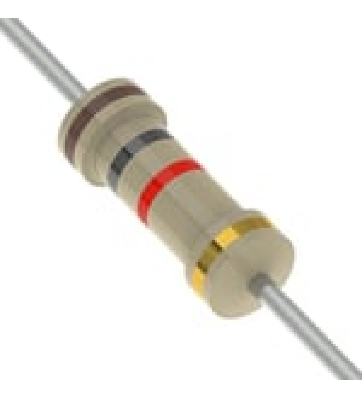 RESISTENCIA DE POTENCIA EN OXIDO DE METAL, 1 K OHM, 1 WATT, 5% ROHS COMP., 3.5 X 10 MM.