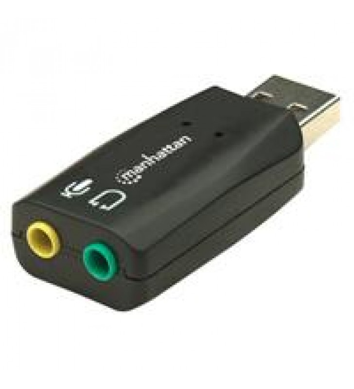 CONVERTIDOR MANHATTAN TARJETA SONIDO 5.1 USB A 3.5MM