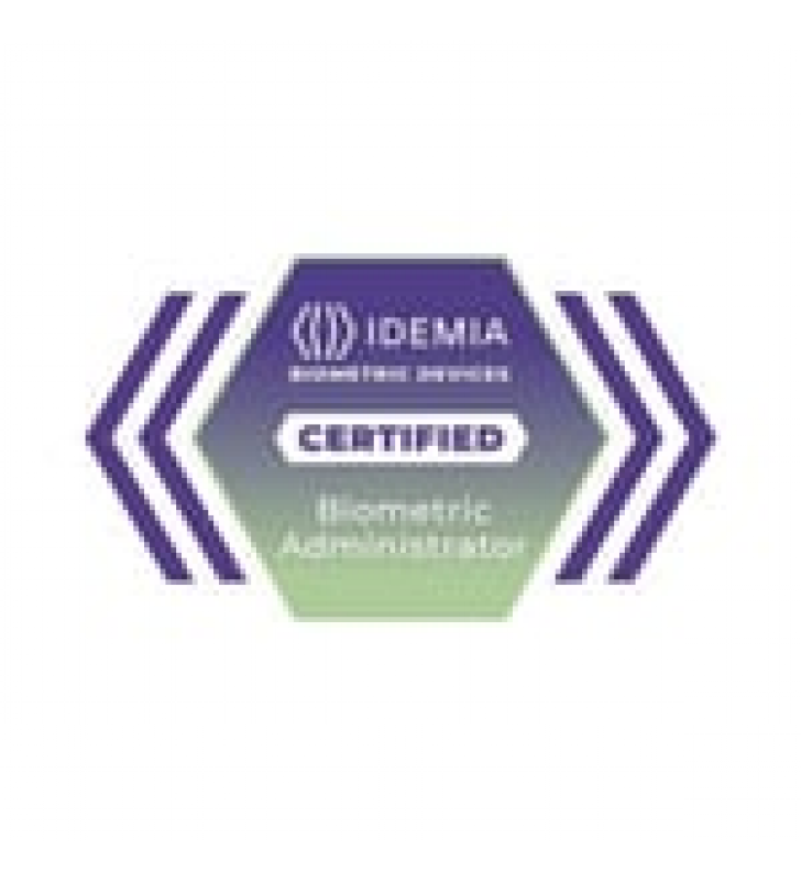 CERTIFICADO IDEMIA ADMINISTRADOR BIOMETRICO , MEMBRESIA DE 2 ANOS CON ACCESO AL MODULO DE VENTAS 24/7 A LA PLATAFORMA DE APRENDIZAJE DE DISPOSITIVOS BIOMETRICOS DE IDEMIA.