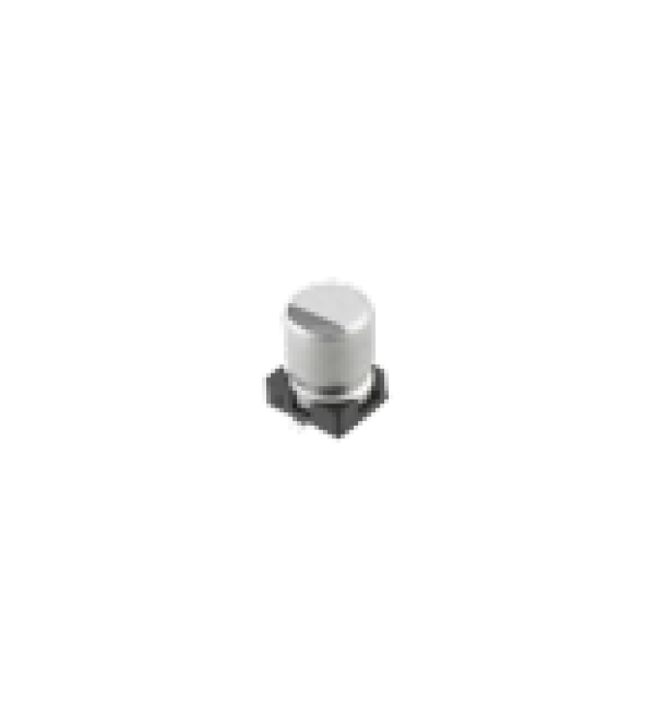 CAPACITOR ELECTROLITICO DE ALUMINIO DE 1UF, 50V, 20% TIPO SMD.