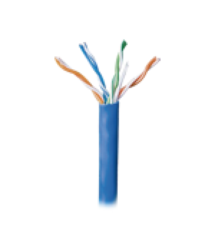 RETAZO DE 10 METROS DE CABLE PAR TRENZADO NIVEL 5 (CAT 5E), CMR, DE COLOR AZUL, DE 4 PARES DE CONDUCTORES SOLIDOS DE COBRE AWG 24.PARA APLICACIONES DE CCTV/REDES DE DATOS/IP MEGAPIXEL/CONTROL RS485.