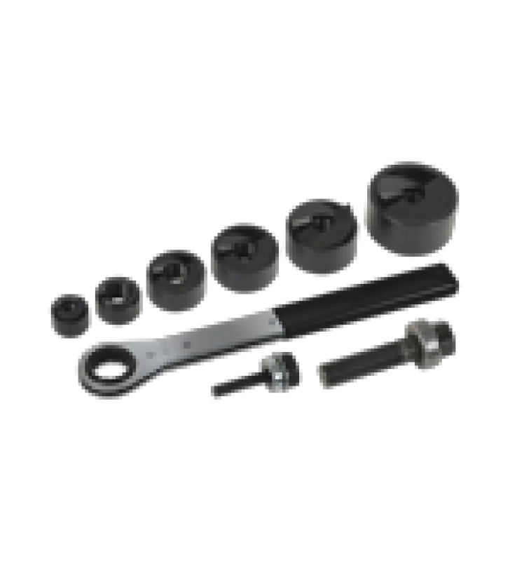 JUEGO DE PUNZONES SACABOCADOS CON LLAVE.