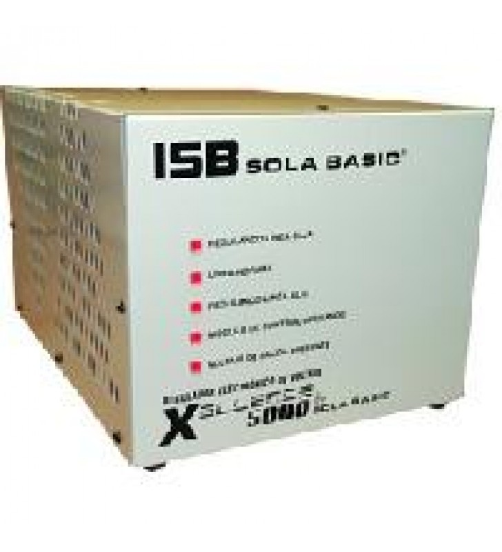 REGULADOR ELECTRONICO DE VOLTAJE SOLA BASIC ISB XELLENCE5000 2 FASES 220 VCA