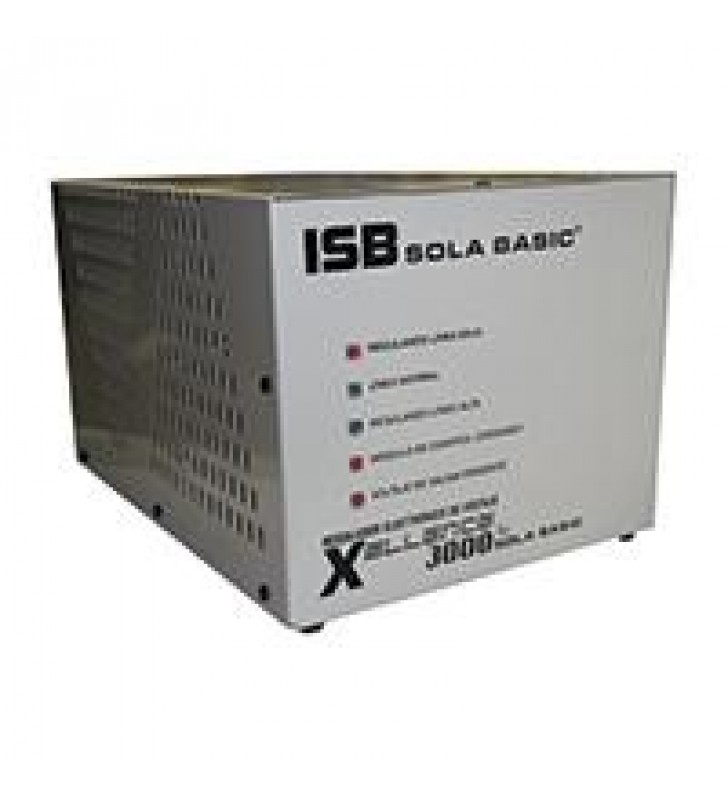 REGULADOR ELECTRONICO DE VOLTAJE SOLA BASIC ISB XELLENCE3000 2 FASES 220 VCA.