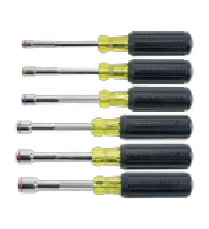 JUEGO DE DESARMADORES 1/4, 5/16, 3/8, 7/16, 1/2, 9/16 PULGADAS.