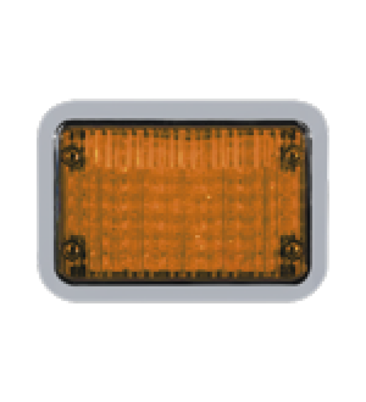 LUZ PERIMETRAL LED AMBAR 4X6 CON BISEL