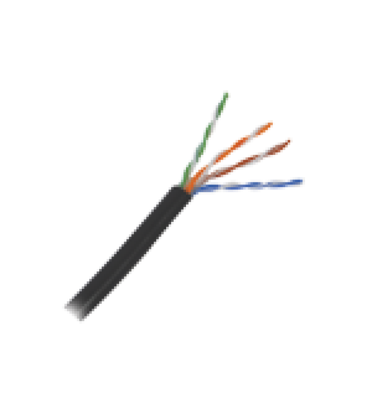 TRAMO DE CABLE DE 10 M CAT5E CON GEL PARA EXTERIOR, COLOR NEGRO, PARA APLICACIONES EN SISTEMAS DE REDES DE DATOS Y CABLEADO ESTRUCTURADO.USO INTEMPERIE. (RETAZO DE 10MTS)