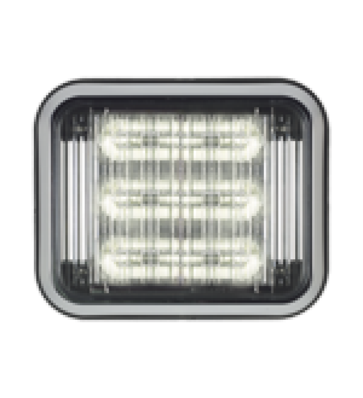 LUZ PERIMETRAL LED PRIZM ? II DE 7X9 CON BISEL, LENTE DE COLOR Y REF 8, CLARO