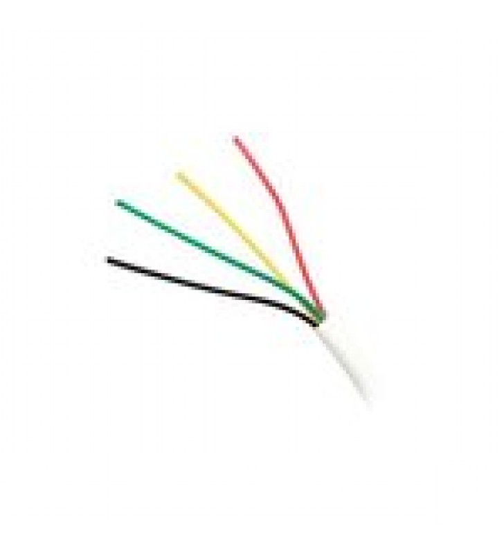 BOBINA DE CABLE DE 305 METROS , 4 X 18 AWG , AISLAMIENTO INDIVIDUAL DE POLICLORURO DE VINILO (PVC),  CON PROPIEDADES ANTIFLAMA, PARA APLICACIONES EN SISTEMAS DE SEGURIDAD.