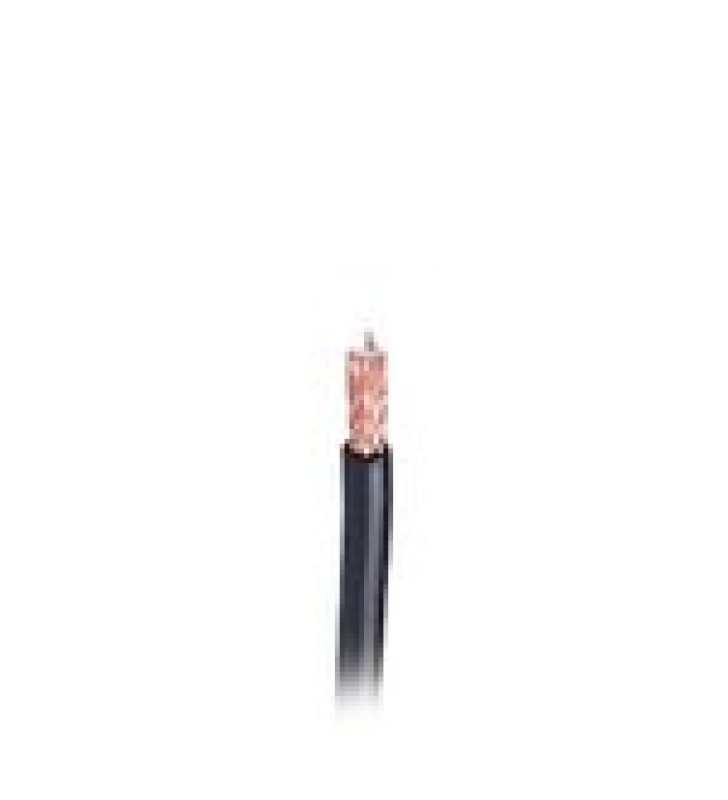 CABLE RG58AU CON BLINDAJE DE DUOBOND II + 55% MALLA TRENZADA DE COBRE ESTANADO, AISLAMIENTO DE FOAM POLIETILENO.