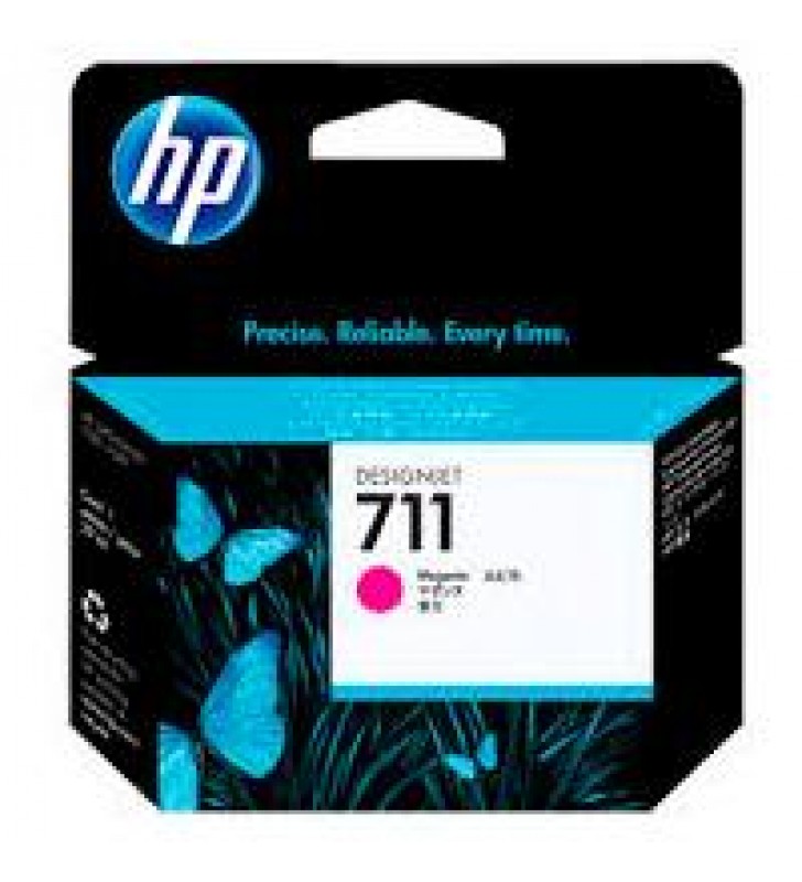 CARTUCHO DE TINTA P/PLOTTER HP 711 MAGENTA 29 ML CZ131A